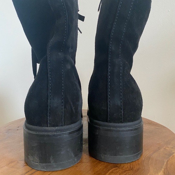 Black La Canadienne fleece lined Boots - Picture 5 of 9